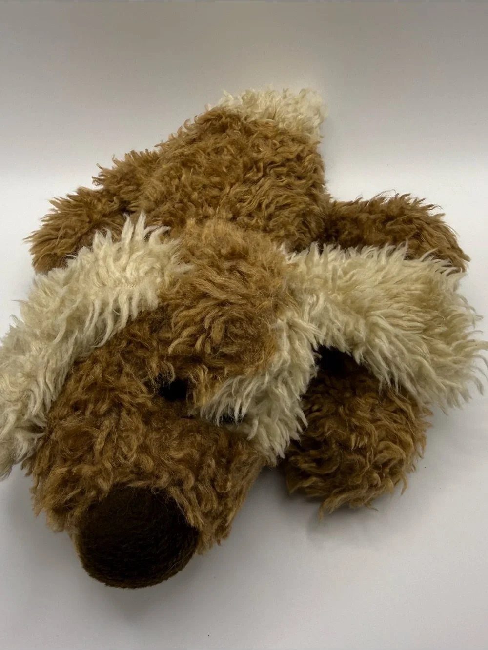Vintage 1999 Rare Ganz “Puppers” H3421  Brown/Cream Scruffy Dog Plush (GZPL-02)